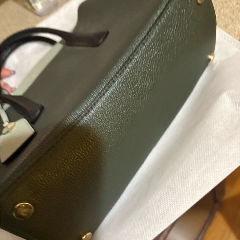 Kate Spade Two-Tone Green and Black Tote - Picture 9 of 15